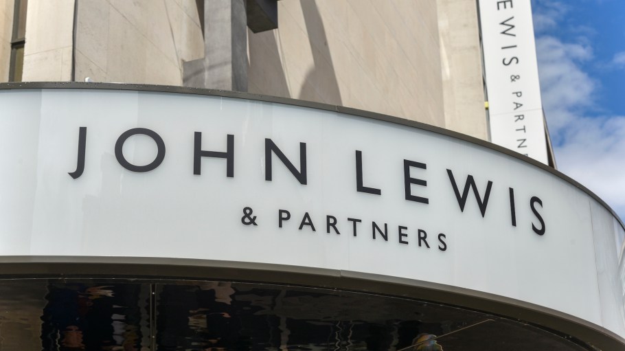 A sign on the Oxford Street branch of John Lewis, as the Partnership is poised to: cut jobs, axe the annual bonus, close one of its London headquarters and permanently shutter some stores in response to the coronavirus crisis.