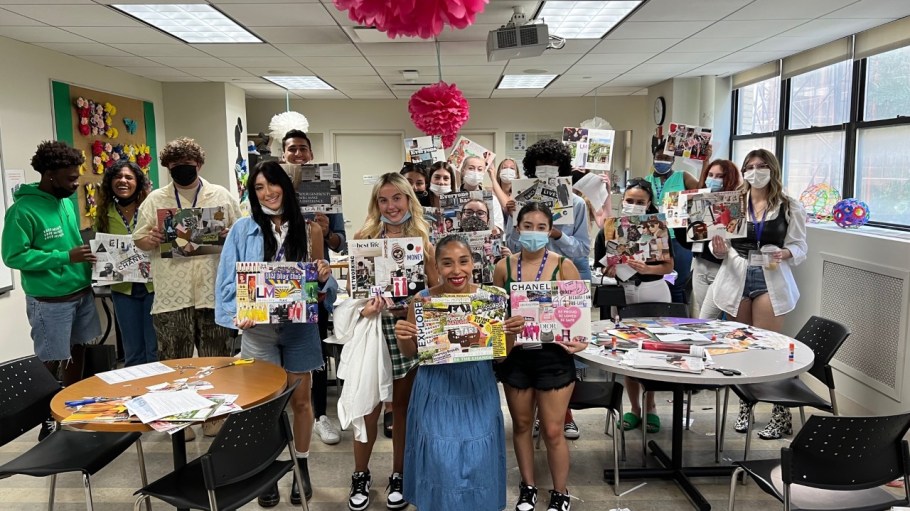 Students at LIM College's 2022 summer program.