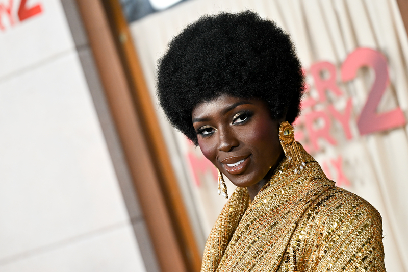Jodie Turner-Smith at the premiere of "Murder Mystery 2" on March 28  in Los Angeles.