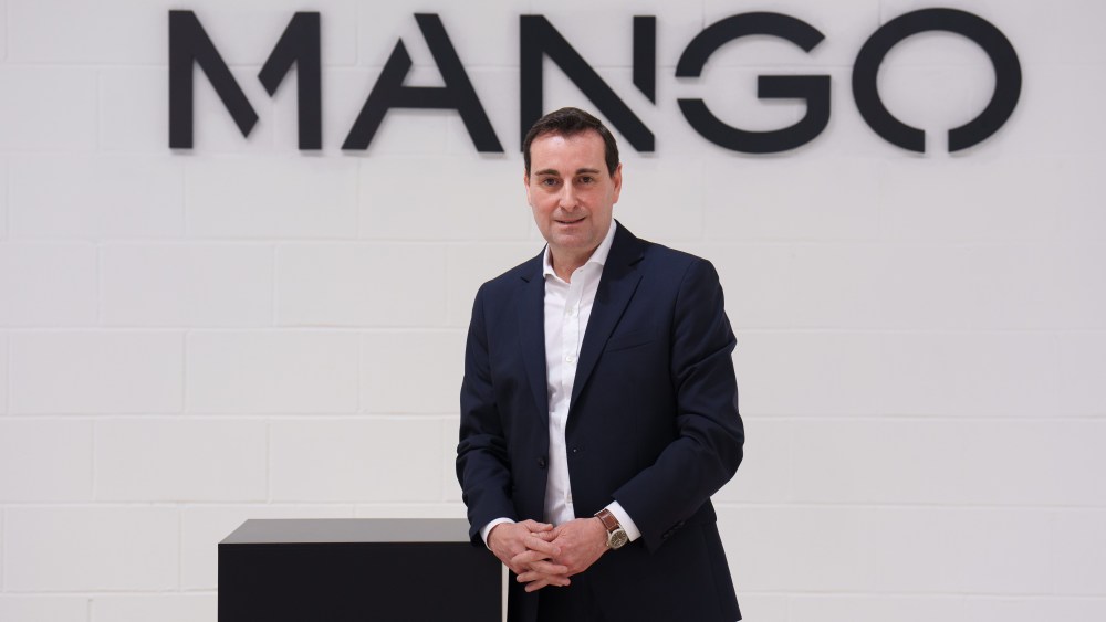 Mango CEO Toni Ruiz announcing 2022 full fiscal year results at the company's headquarters in Barcelona.