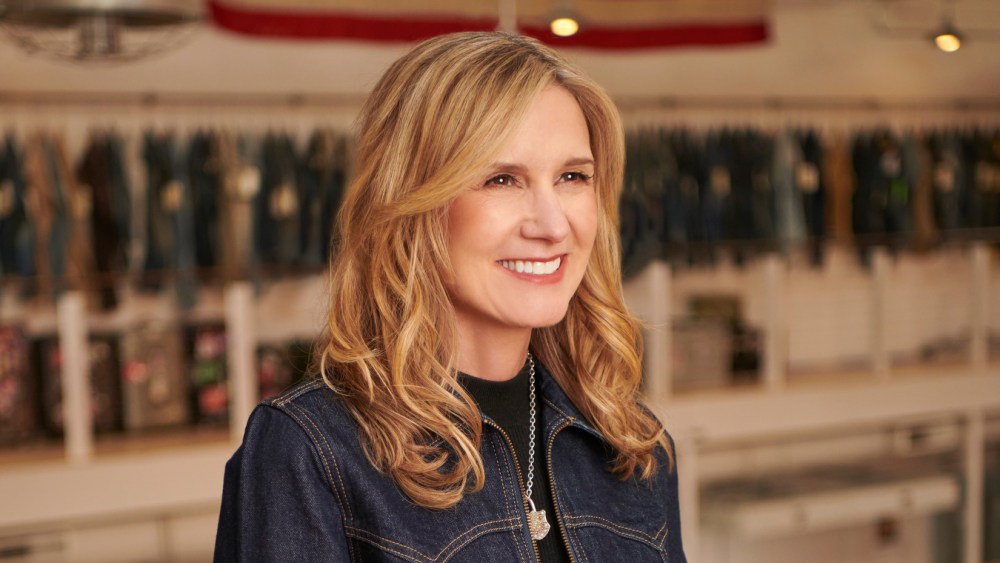 michelle gass in levi's trucker jacket