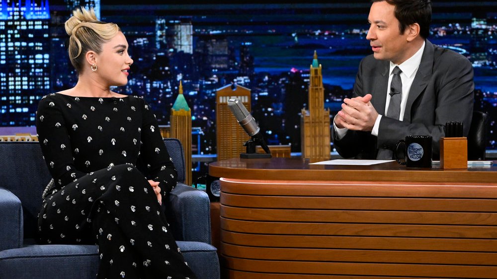 Florence Pugh on the March 20 episode of "The Tonight Show Starring Jimmy Fallon."