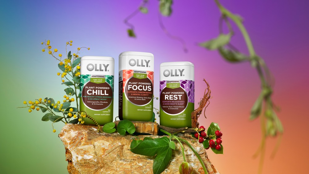 Olly launches adaptogen supplement line.