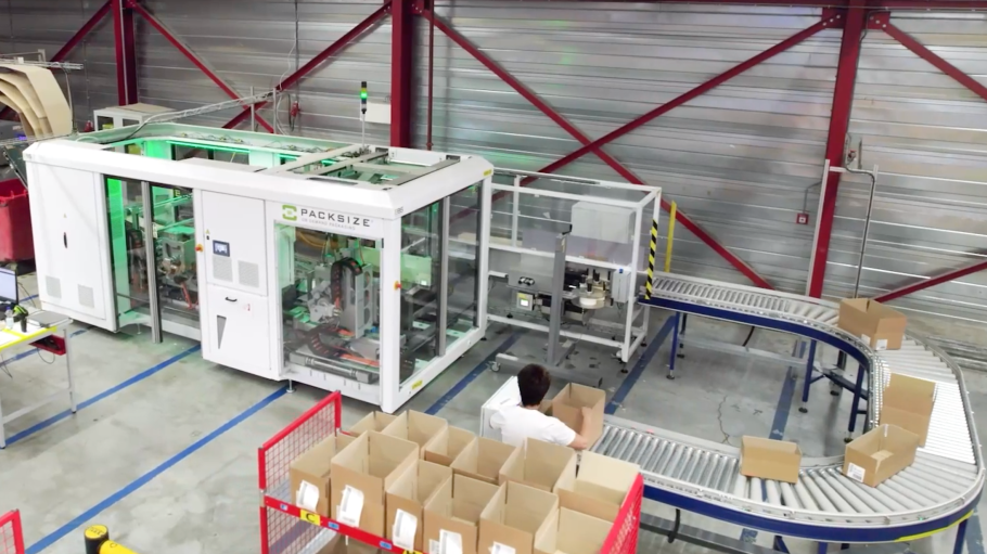 Built exclusively for Walmart, Packsize’s Ultra5 machine is expected to produce up to 600 boxes per hour and cut waste and emissions.