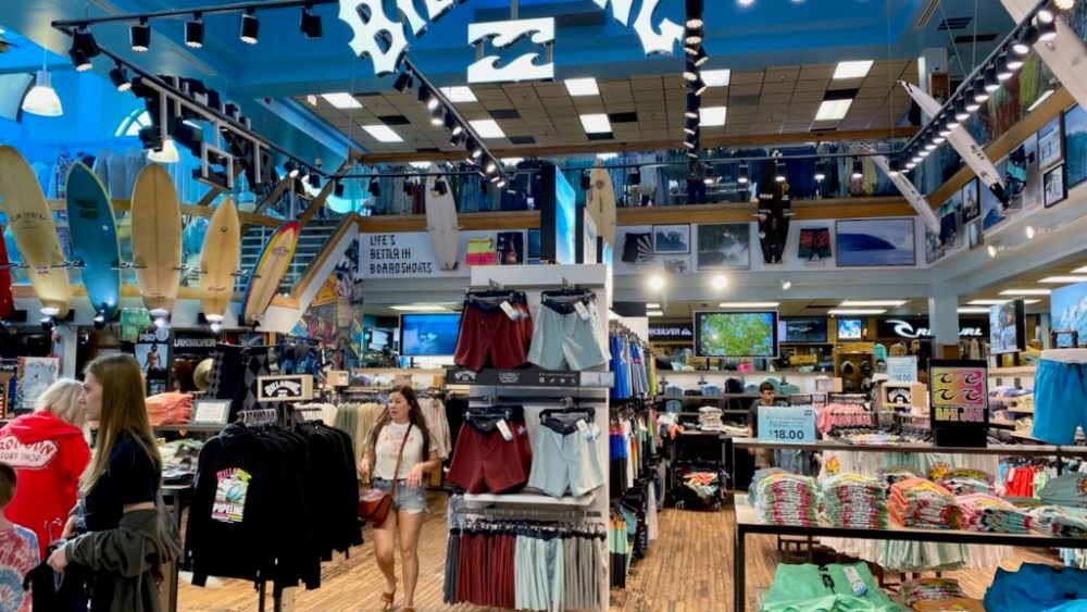 A Billabong shop in Ron Jon.