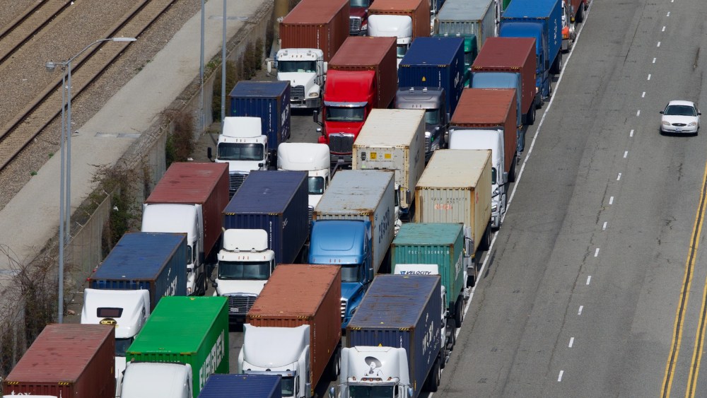 Cargo truck congestion