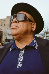 Oklahoma Simms, security manager; Longchamp sunglasses.