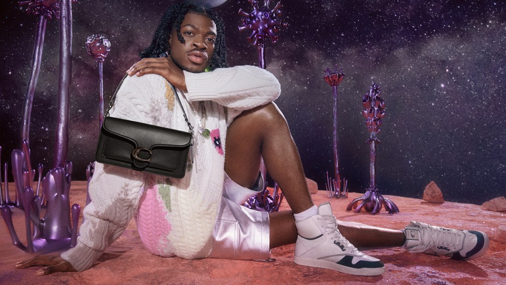 Coach ambassador Lil Nas X in the 'In My Tabby' campaign.