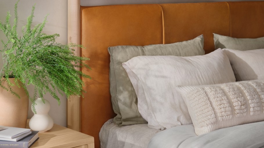 The Citizenry's new upholstered beds.