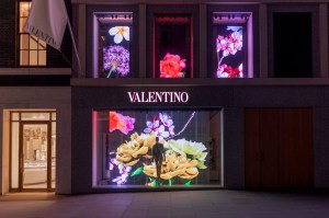 The Valentino London store's windows reinterpreted by stylist Rebecca Corbin-Murray.