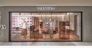 The Valentino Seoul store's windows reinterpreted by stylist Geum Nam Hwang.