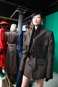 Backstage at Balmain RTW Fall 2023