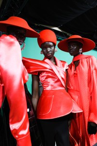 Backstage at Balmain RTW Fall 2023
