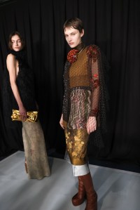 Backstage at Dries Van Noten RTW Fall 2023