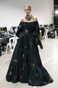 Backstage at Elie Saab RTW Fall 2023