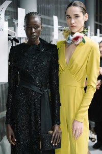 Backstage at Elie Saab RTW Fall 2023