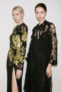 Backstage at Elie Saab RTW Fall 2023