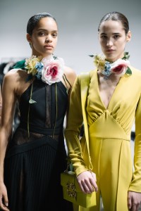 Backstage at Elie Saab RTW Fall 2023