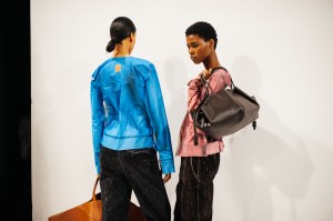 Backstage at Loewe RTW Fall 2023