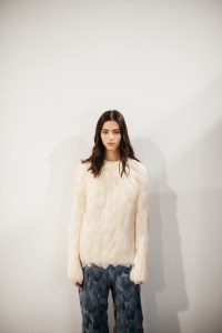 Backstage at Loewe RTW Fall 2023