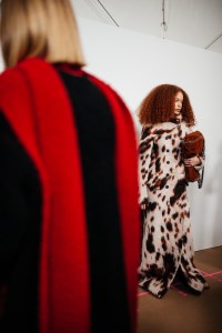 Backstage at Stella McCartney RTW Fall 2023