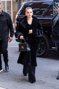 Selena Gomez is seen on the streets of Manhattan on March 29, 2023 in New York.