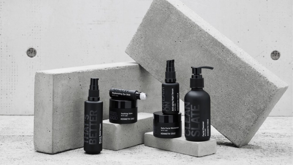 Kenneth Cole's new CBD-based topical skin and body care line.