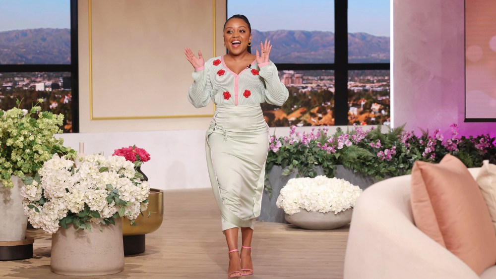 Quinta Brunson arriving on the March 17 episode of "The Jennifer Hudson Show."
