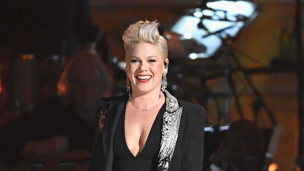 LOS ANGELES, CA - FEBRUARY 08:  P!nk performs onstage during MusiCares Person of the Year honoring Dolly Parton at Los Angeles Convention Center on February 8, 2019 in Los Angeles, California.  (Photo by Frazer Harrison/Getty Images)