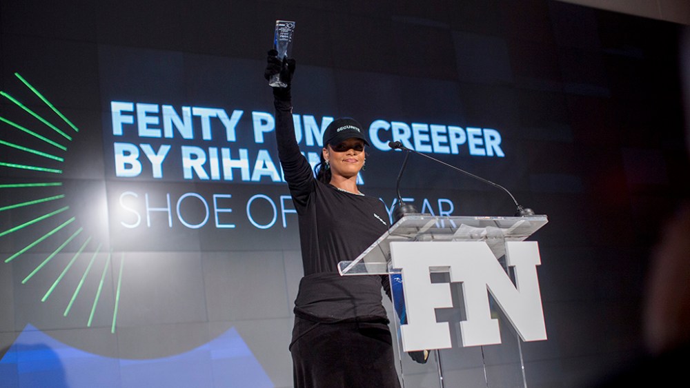 Rihanna, Fenty Puma Creeper, shoe of the year, FNAA, 2016, FN Achievement Awards
