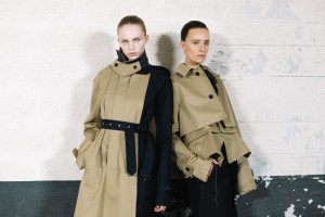 Backstage at Sacai RTW Fall 2023