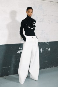 Backstage at Sacai RTW Fall 2023