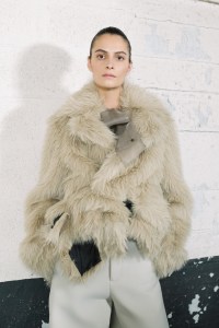Backstage at Sacai RTW Fall 2023