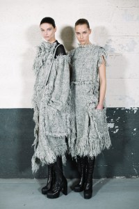 Backstage at Sacai RTW Fall 2023