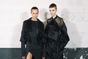 Backstage at Sacai RTW Fall 2023