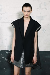 Backstage at Sacai RTW Fall 2023