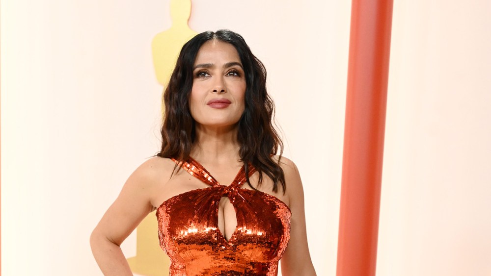 Salma Hayek at the 95th Annual Academy Awards held at Ovation Hollywood on March 12, 2023 in Los Angeles, California.