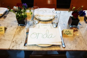 The scene at the Onda Earth Day Dinner.