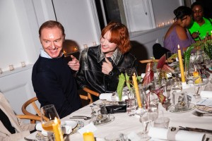 Stuart Vevers and Hari Nef at the Coachtopia Launch Dinner: Hosted by Stuart Vevers & Joon Silverstein on April 20, 2023 in New York, New York.
