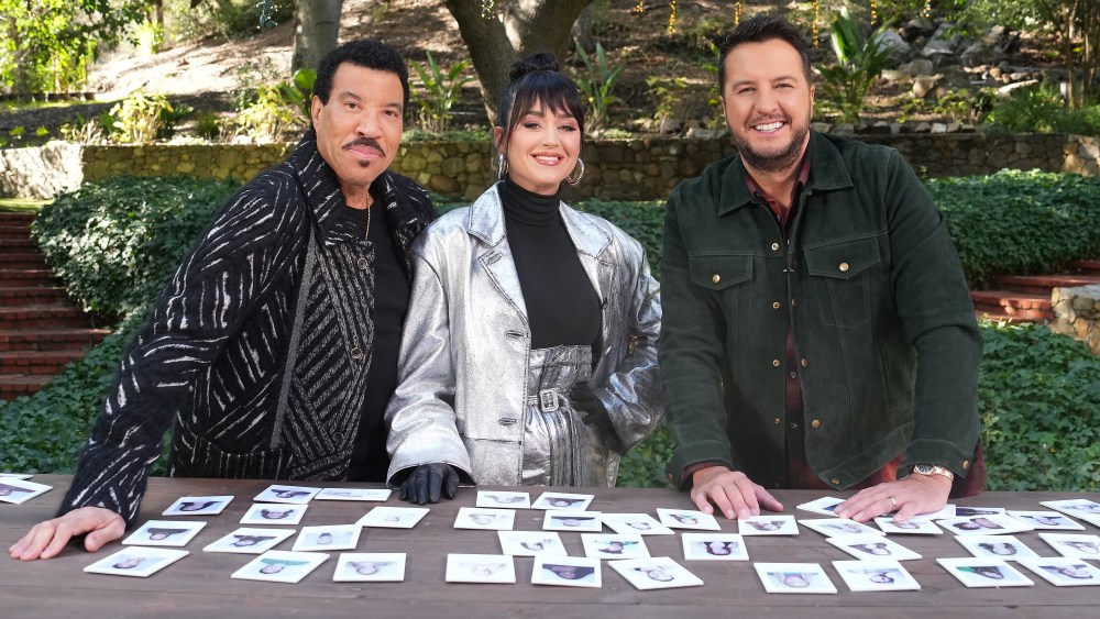 (L-R) Lionel Richie, Katy Perry and Luke Bryan on the April 9 episode of "American Idol."