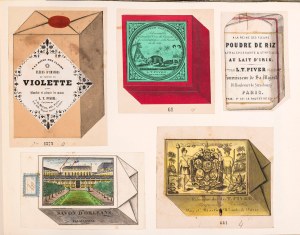 19th century L.T. Piver perfume sample album.