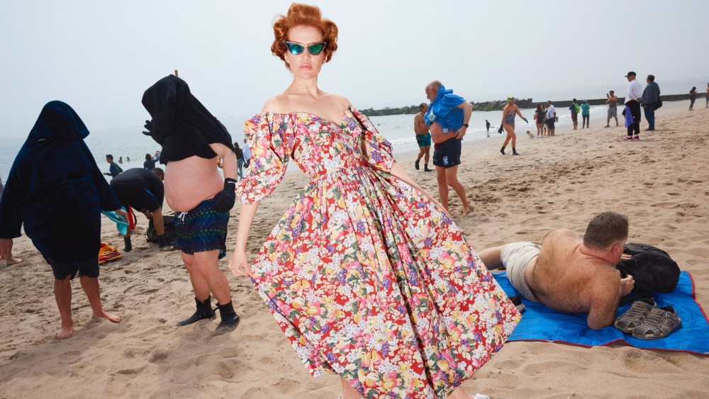 Batsheva Hay wearing Laura Ashley x Batsheva.