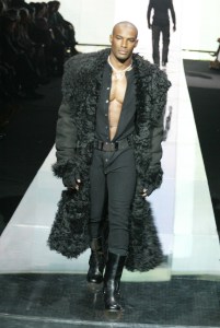 Tyson Beckford wearing Sean John Fall 2004