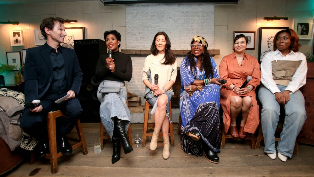 Andrew Taylor, Felita Harris, Betty Wang, Busayo Olupona, Stephanie Nelson Roberson and Shania Thompkins at SoHo House in New York.