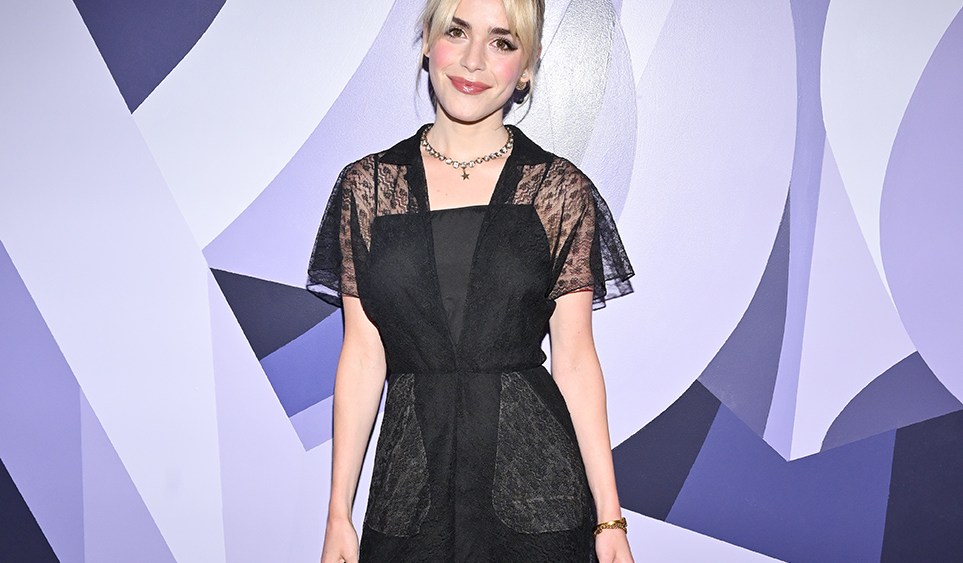 Kiernan Shipka at the Gris Dior VIP Party in Los Angeles, CA on April 11, 2023.