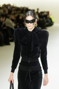 Model on the runway at Balenciaga Fall 2023 Ready To Wear Fashion Show on March 5, 2023 in Paris, France.