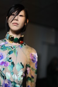 Backstage at Dries Van Noten Fall 2023 Ready To Wear Runway Show on March 1, 2023 at Dôme de Paris in Paris, France.