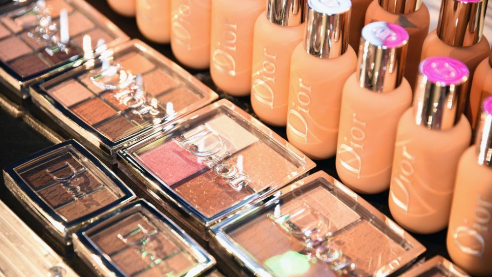 A view of Dior Beauty products in 2018 in Los Angeles.