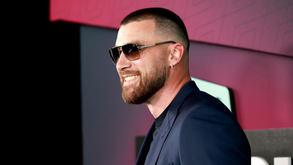 Travis Kelce at the 2023 CMT Music Awards on April 2 in Austin.