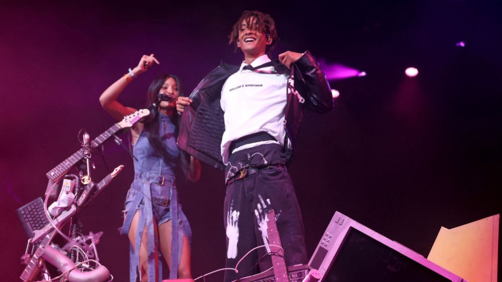 Willow and Jaden Smith performing at the 2023 Coachella Valley Music and Arts Festival on April 16 in Indio, California.